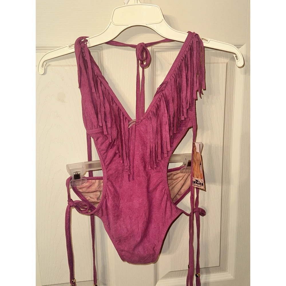 ChicaRica Monokini One Piece Swimsuit Magenta Size Medium